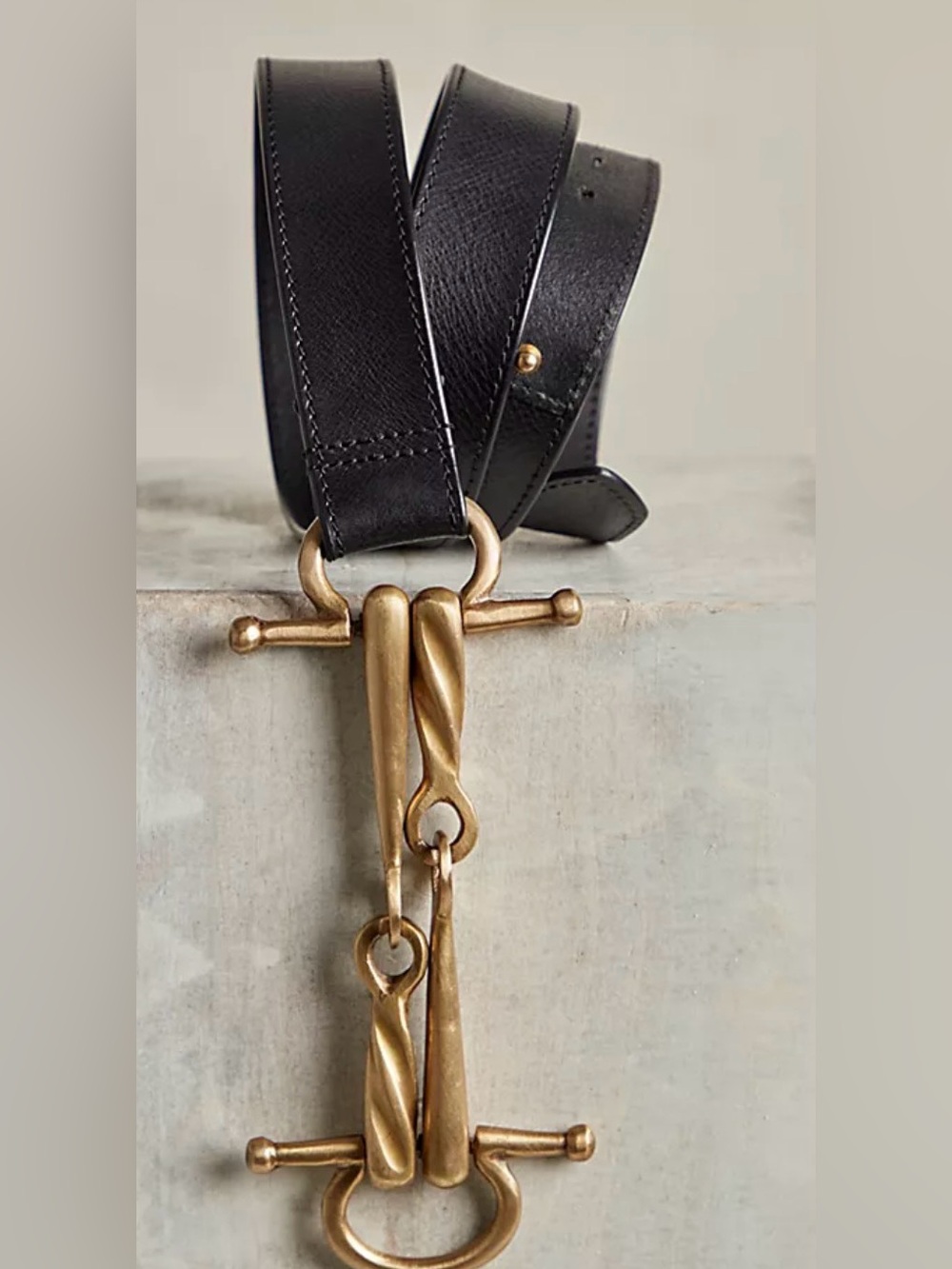Free People We The Free Bass Buckle Belt. NWT. Black
